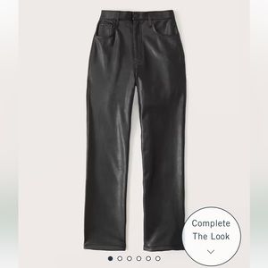 Abercrombie curve love leather pants. New with tags never worn.